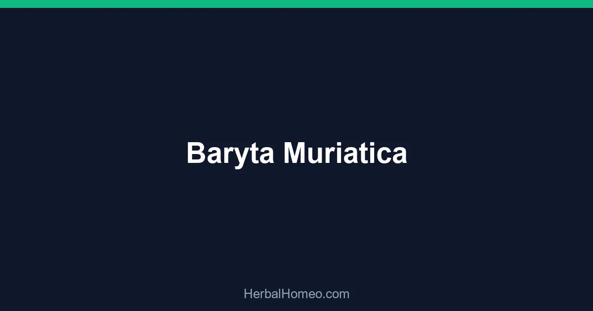 Baryta Muriatica