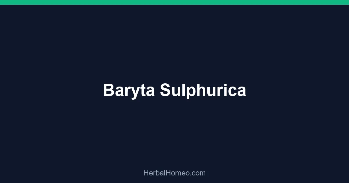 Baryta Sulphurica