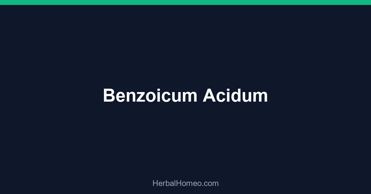 Benzoicum Acidum