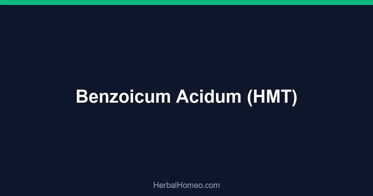 Benzoicum Acidum (HMT)