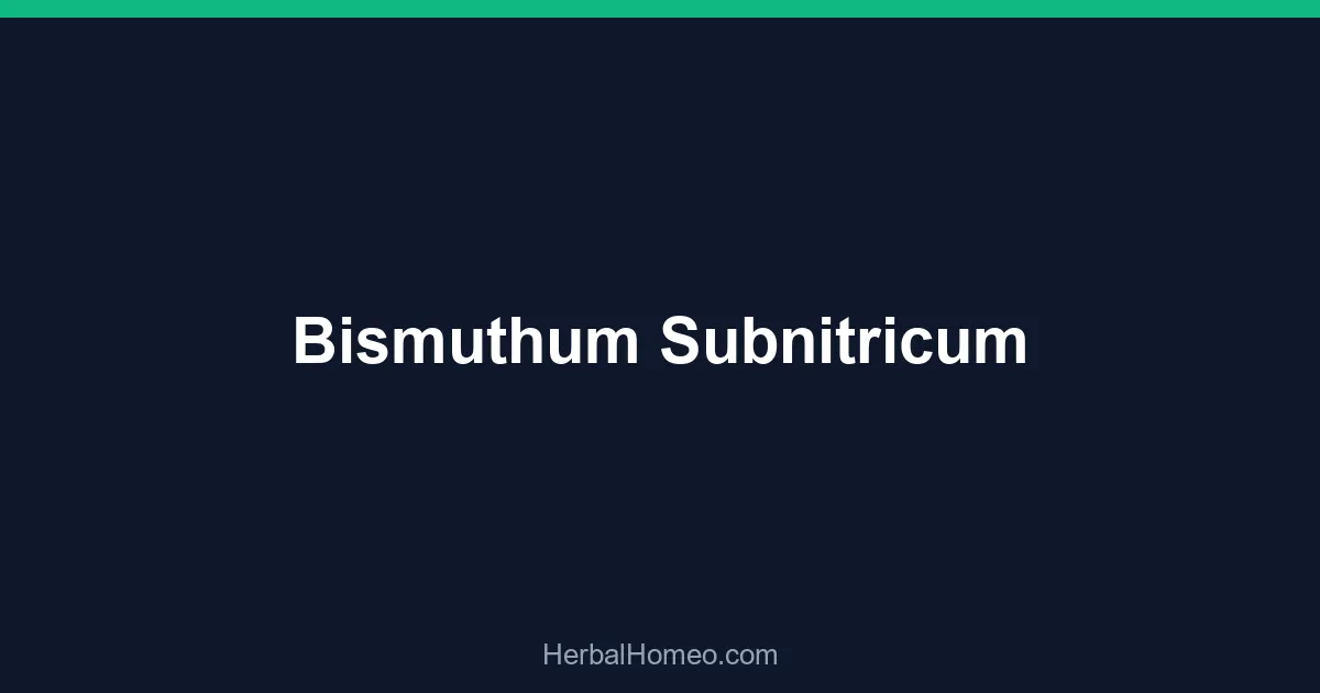 Bismuthum Subnitricum