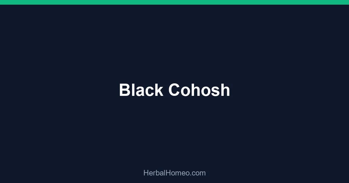 Black Cohosh