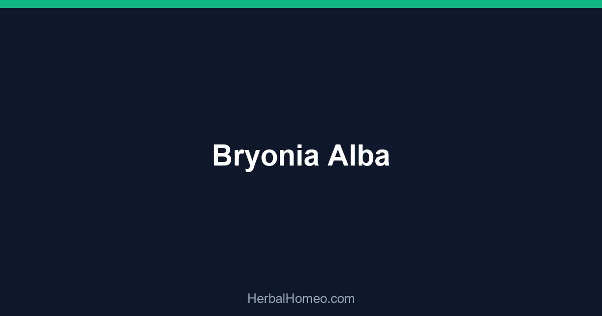Bryonia Alba
