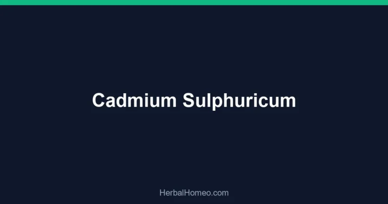 Cadmium Sulphuricum