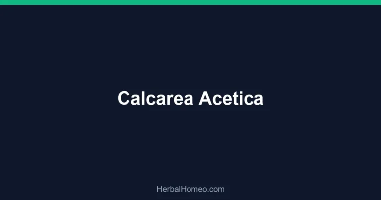 Calcarea Acetica