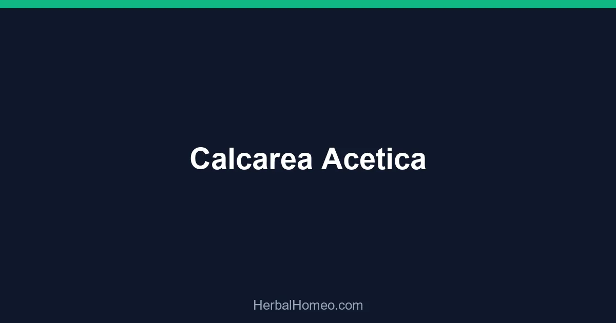 Calcarea Acetica
