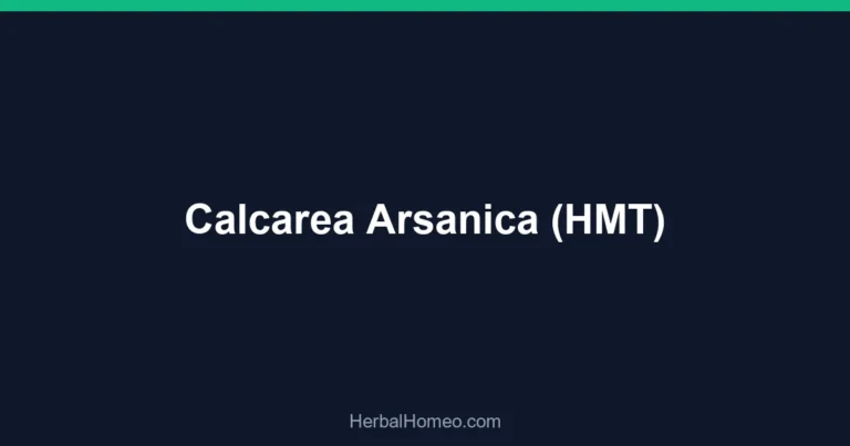 Calcarea Arsanica (HMT)
