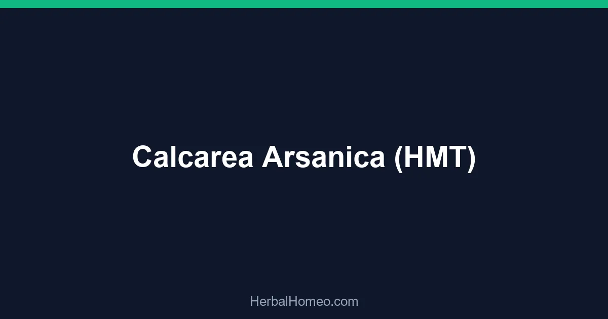 Calcarea Arsanica (HMT)