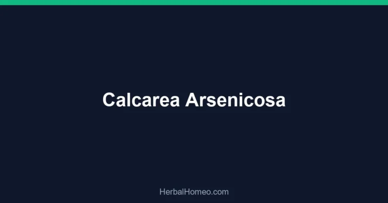 Calcarea Arsenicosa