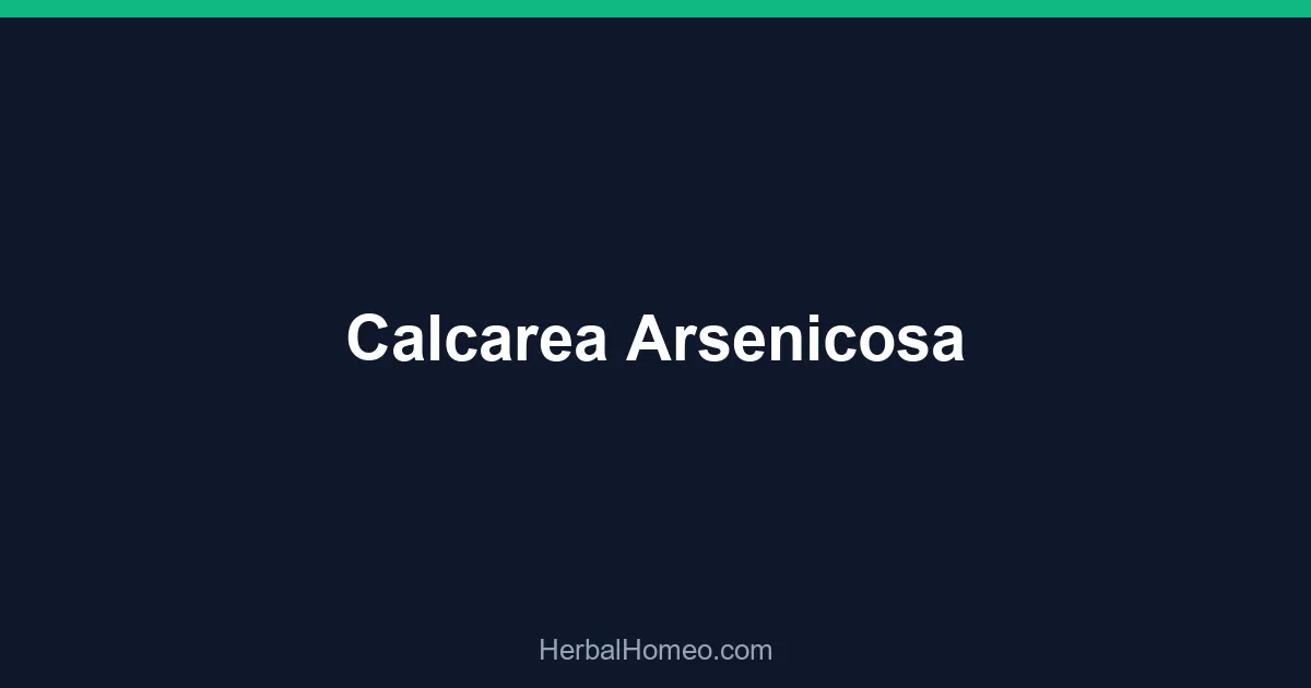 Calcarea Arsenicosa