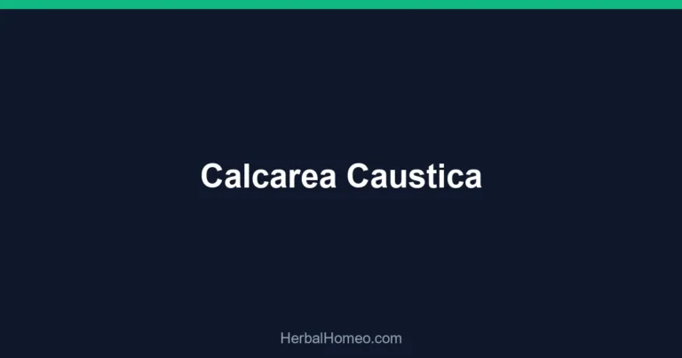 Calcarea Caustica