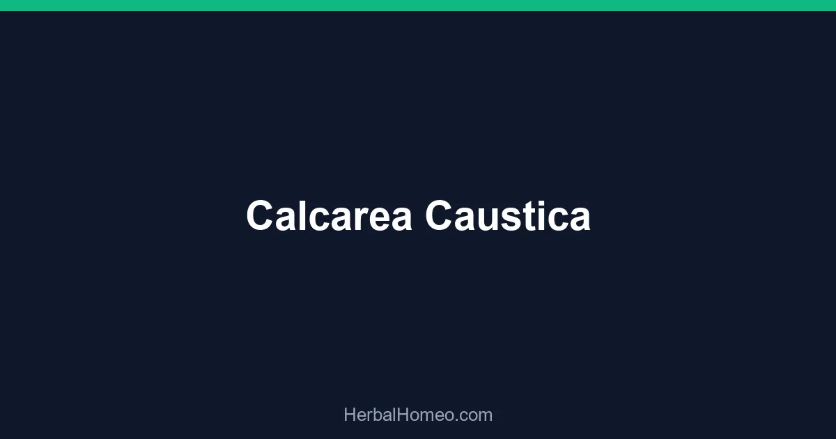 Calcarea Caustica