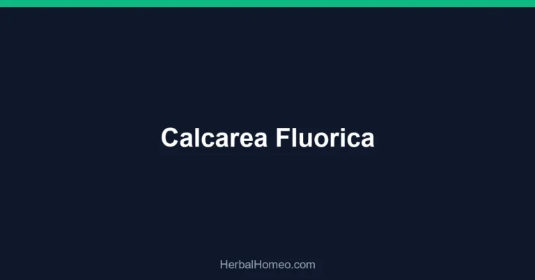 Calcarea Fluorica