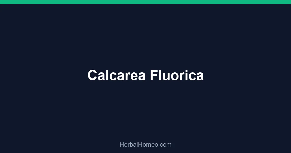 Calcarea Fluorica