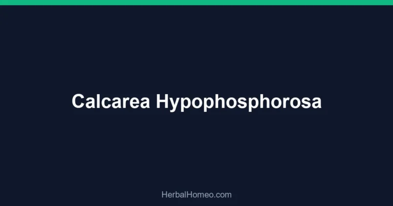 Calcarea Hypophosphorosa