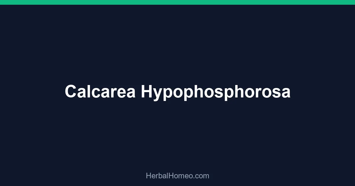 Calcarea Hypophosphorosa