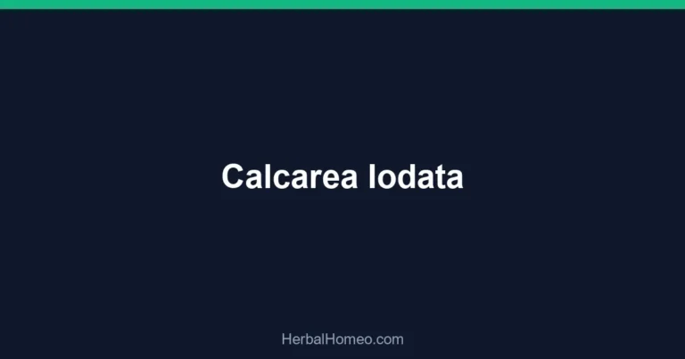 Calcarea Iodata