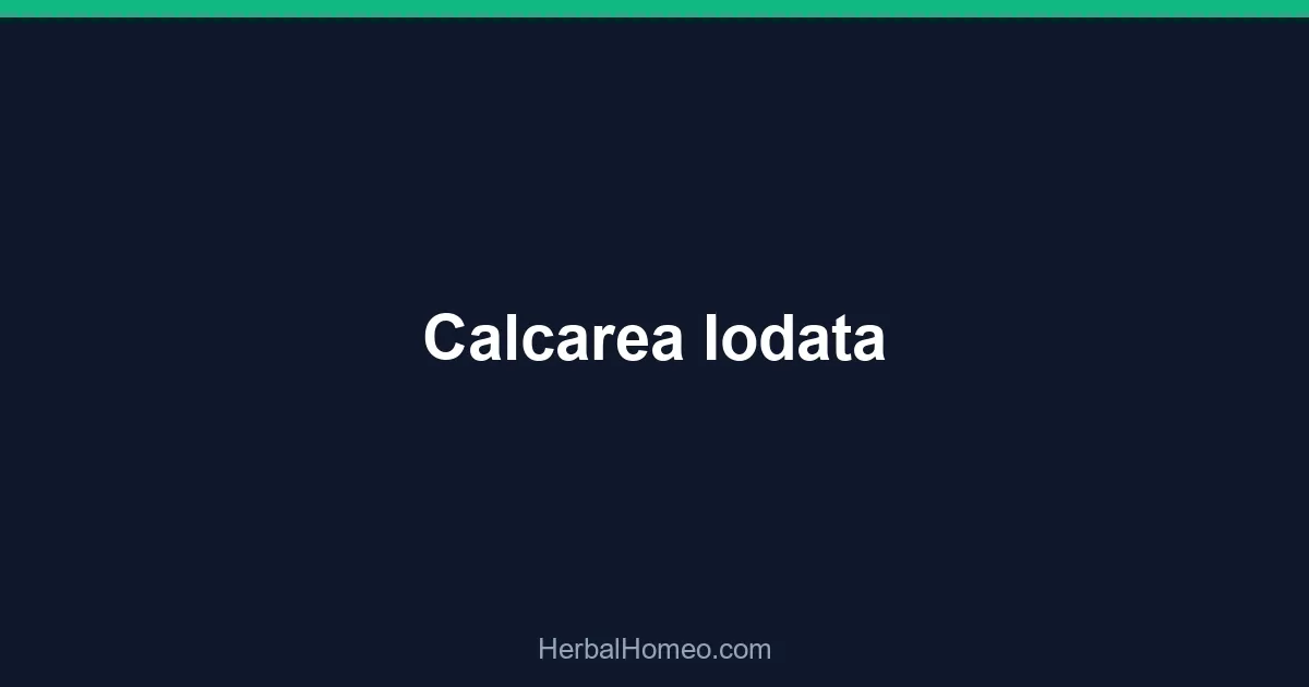 Calcarea Iodata