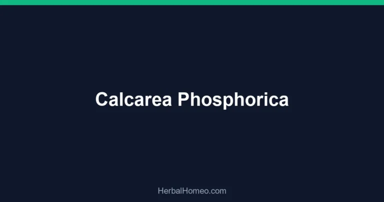 Calcarea Phosphorica