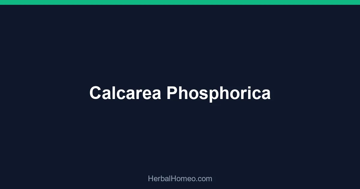 Calcarea Phosphorica