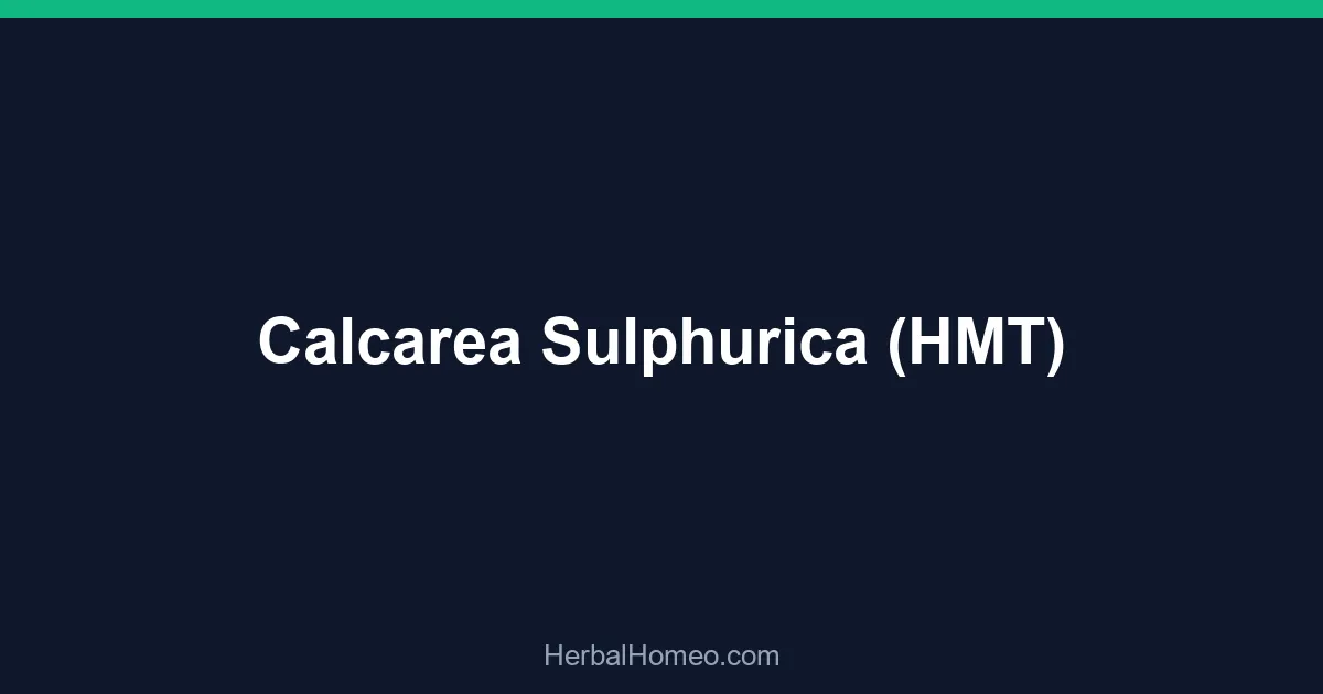 Calcarea Sulphurica (HMT)