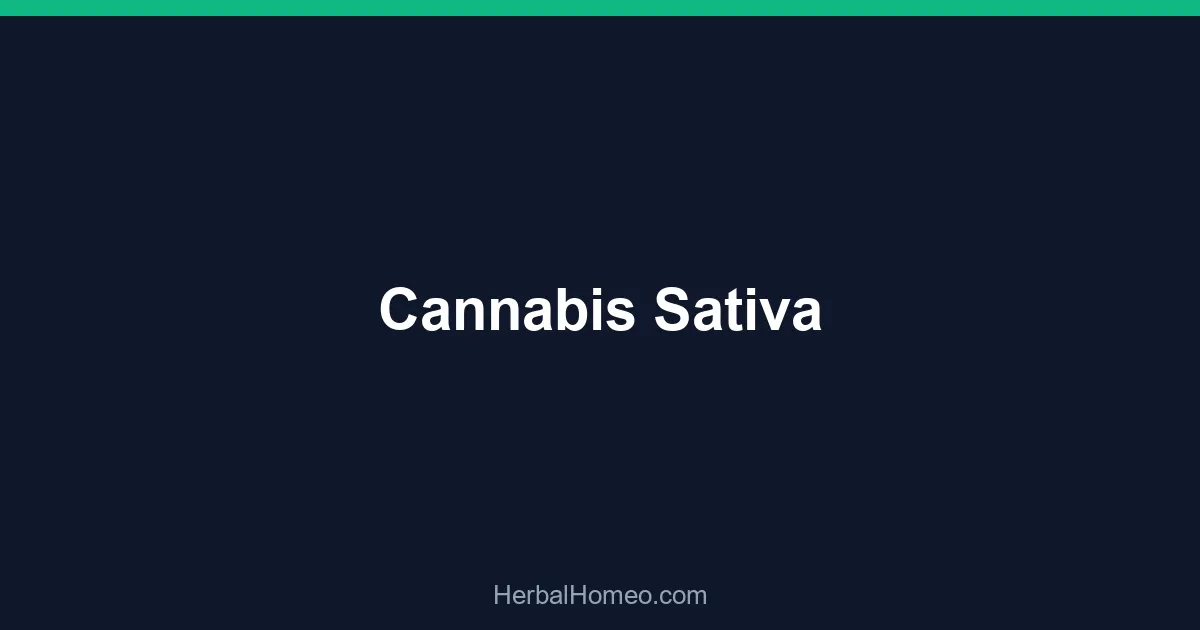 Cannabis Sativa