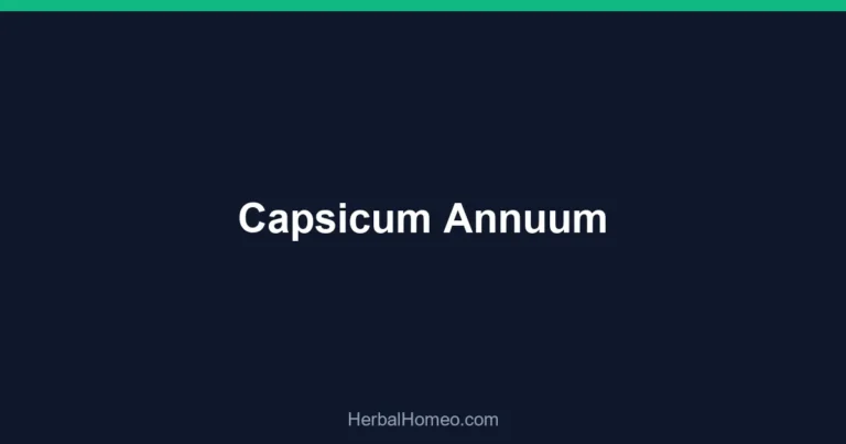 Capsicum Annuum