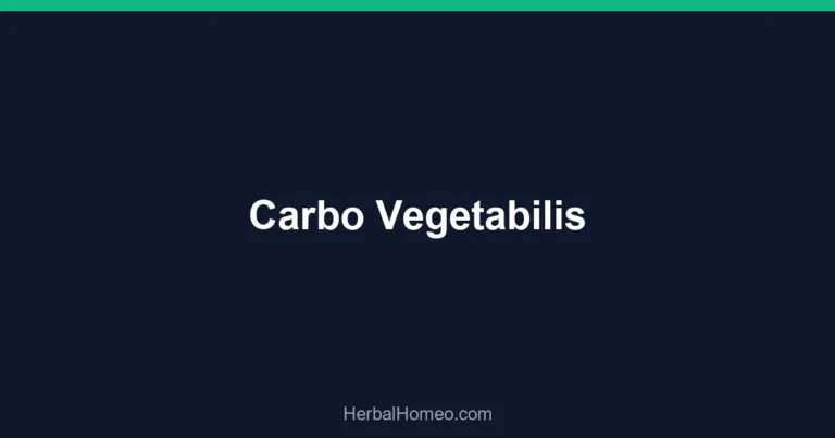 Carbo Vegetabilis