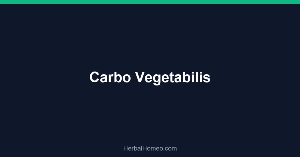 Carbo Vegetabilis