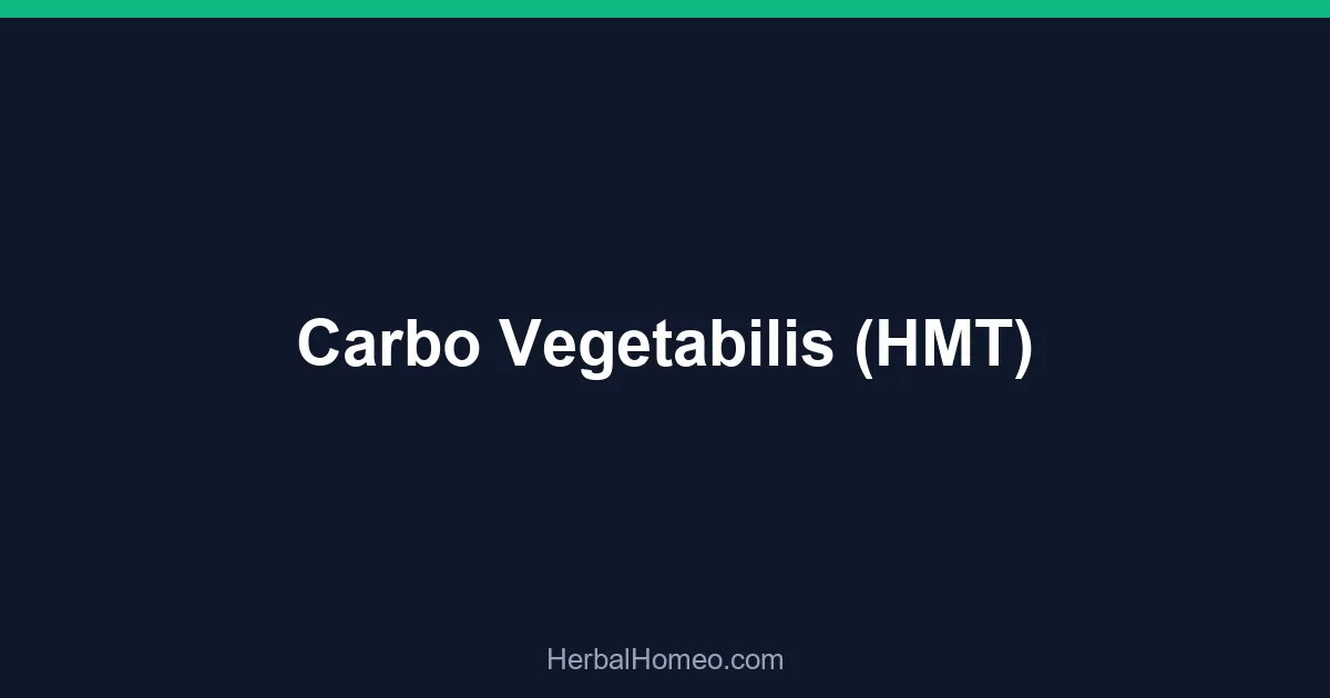 Carbo Vegetabilis (HMT)