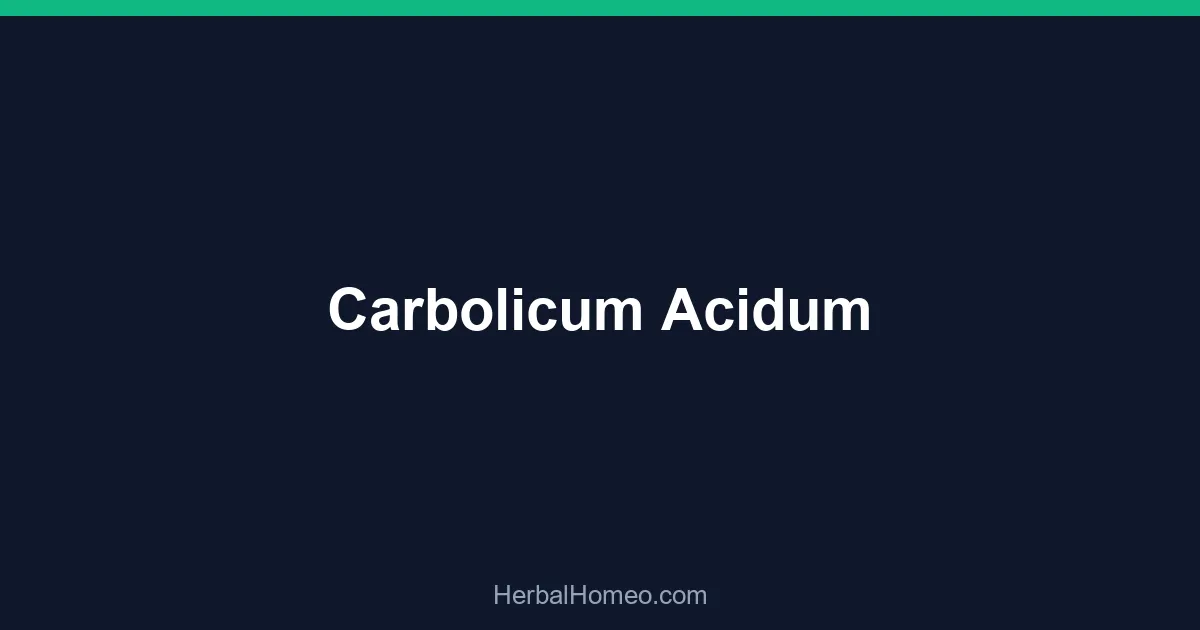 Carbolicum Acidum