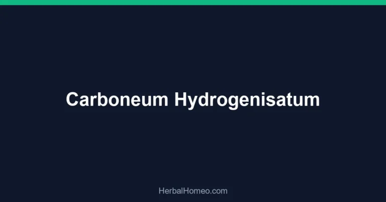 Carboneum Hydrogenisatum