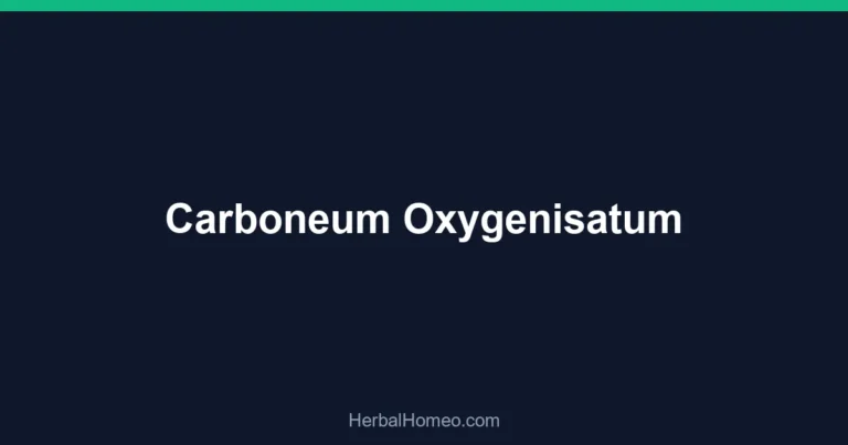 Carboneum Oxygenisatum