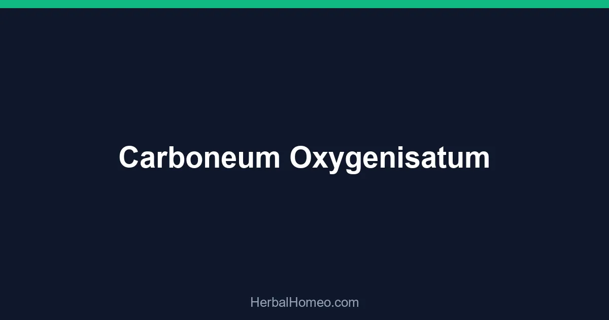 Carboneum Oxygenisatum