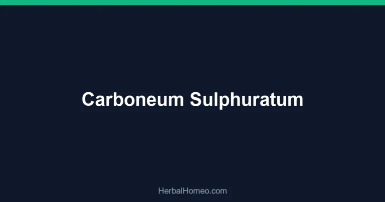 Carboneum Sulphuratum