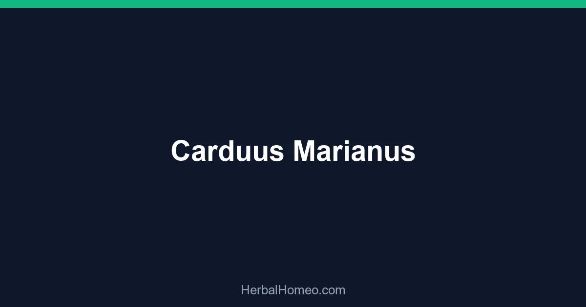 Carduus Marianus