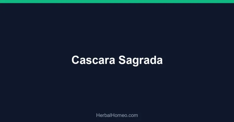 Cascara Sagrada