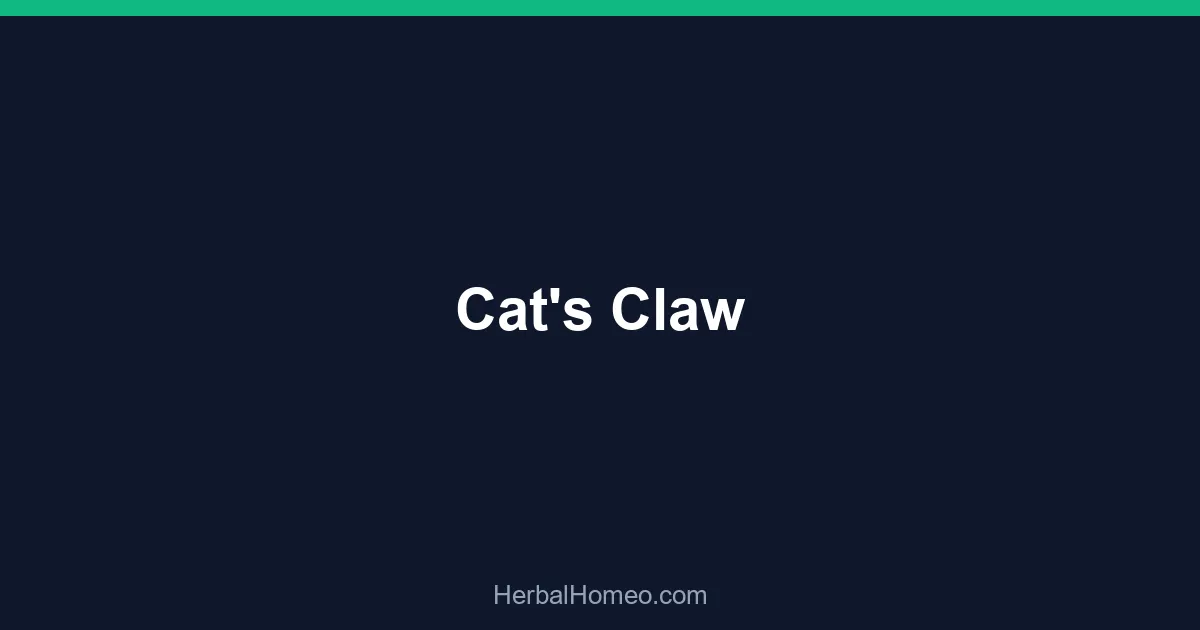 Cat’s Claw
