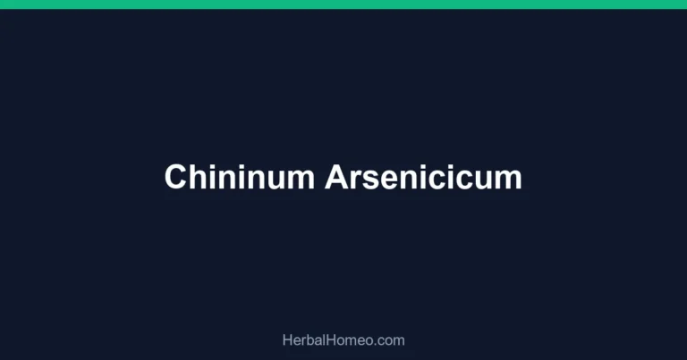 Chininum Arsenicicum