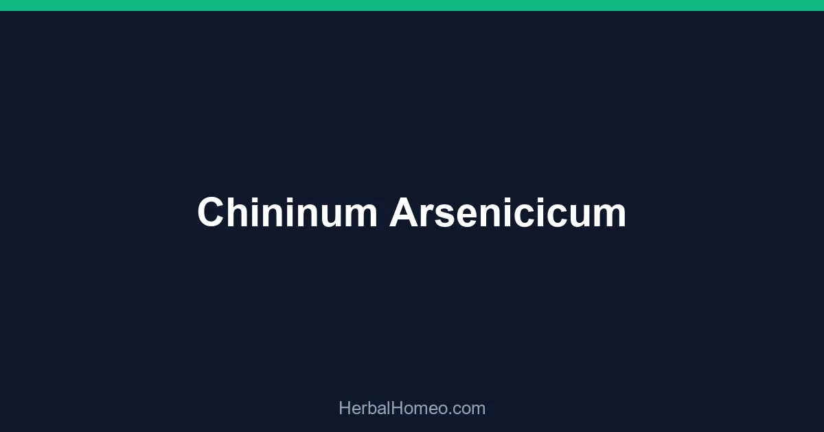 Chininum Arsenicicum