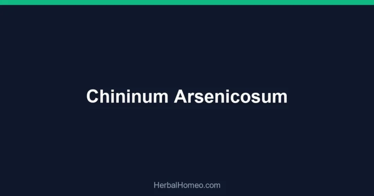 Chininum Arsenicosum