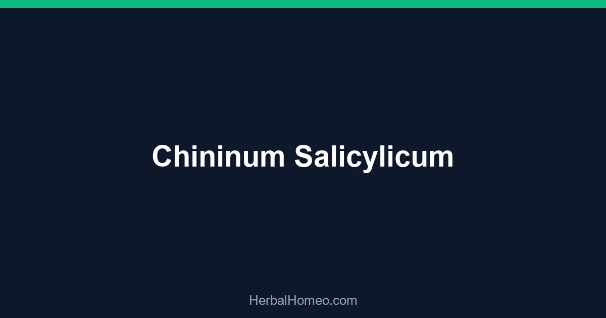 Chininum Salicylicum