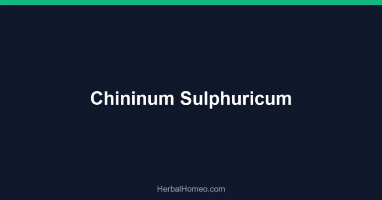 Chininum Sulphuricum