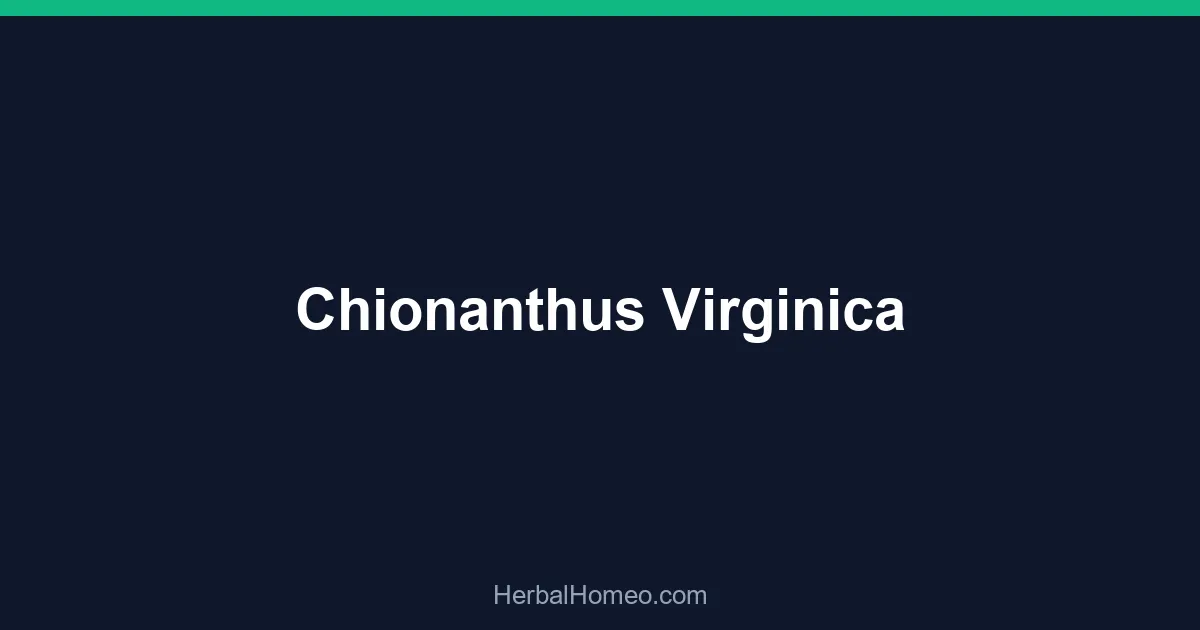 Chionanthus Virginica