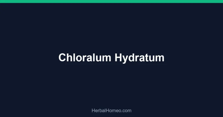 Chloralum Hydratum