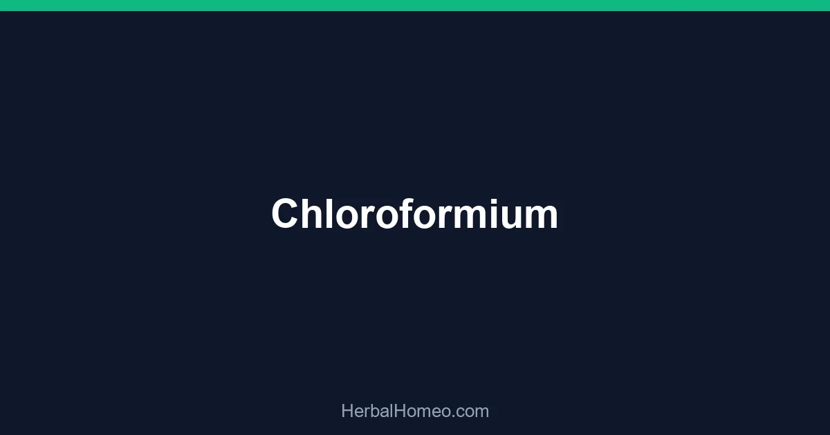 Chloroformium