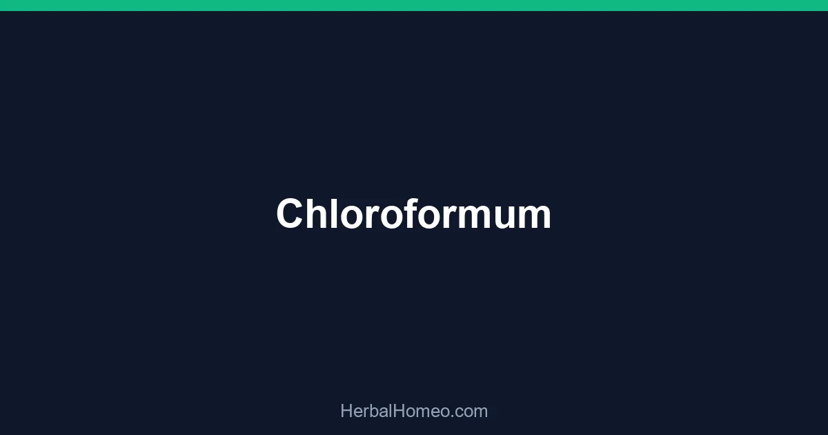 Chloroformum