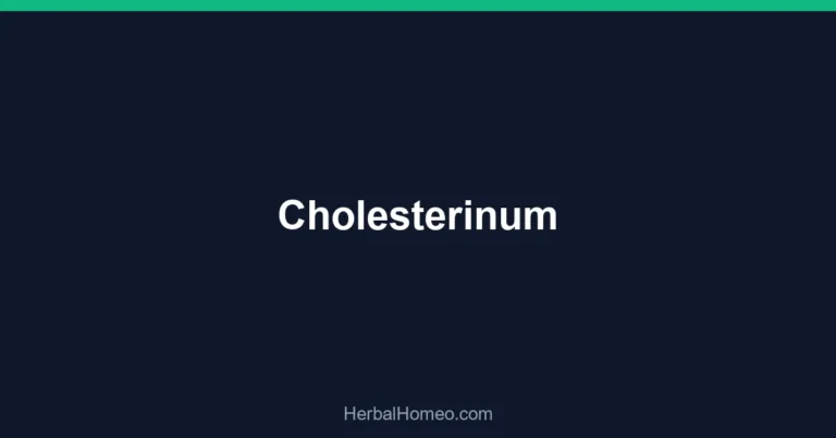 Cholesterinum