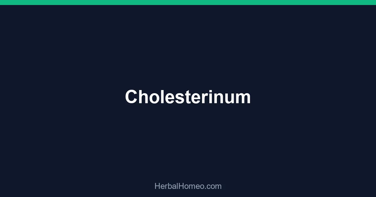 Cholesterinum