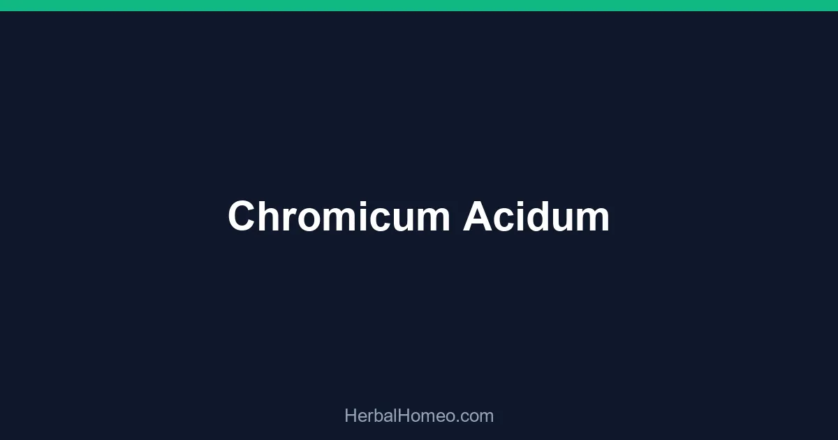 Chromicum Acidum